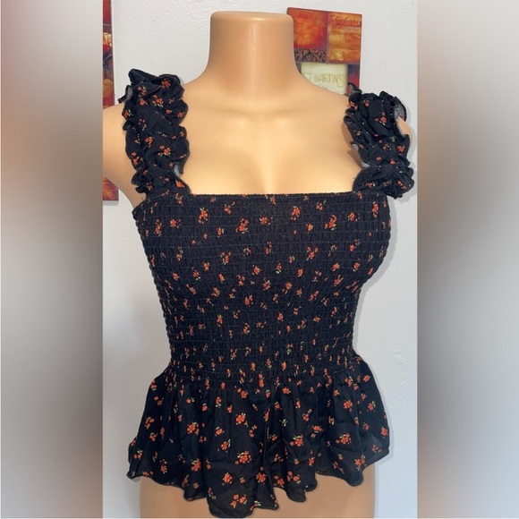 NWOT floral print tank top size M - Picture 3 of 4